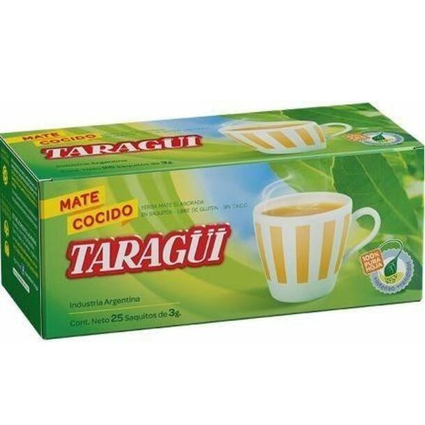 Taragüi Mate Cocido - Ready to Brew Yerba Mate Bags (box of 25 bags)