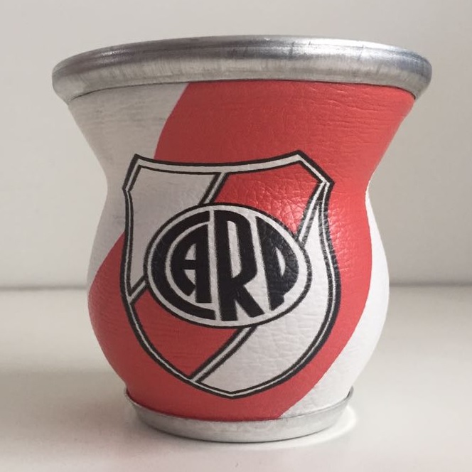 Mate de Vidrio Glass Mate Gourd - River Plate