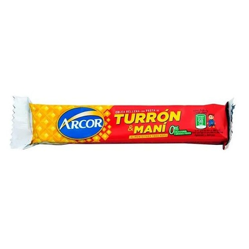 Arcor Turrón & Maní, 25 g / 0.9 oz (pack de 6)