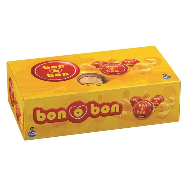 Bon o Bon Bombón Relleno de Crema de Maní Caja de 30s, 450 g / 15.9 oz