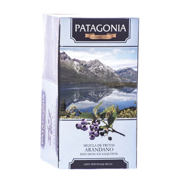 Patagonia Finest Tea Arándano, caja de 20 saquitos