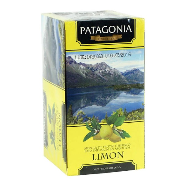 Patagonia Finest Tea Limón, caja de 20 saquitos