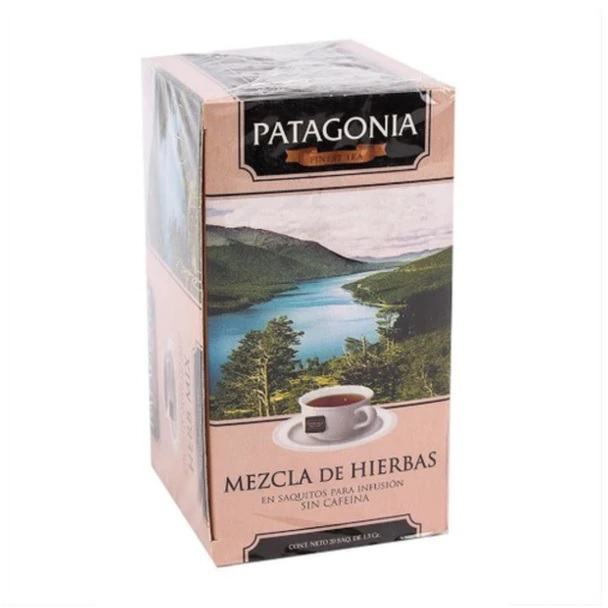 Patagonia Finest Tea Mezcla de Hierbas, caja de 20 saquitos