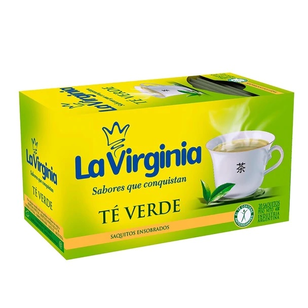 La Virginia Té Verde, caja de 20 saquitos