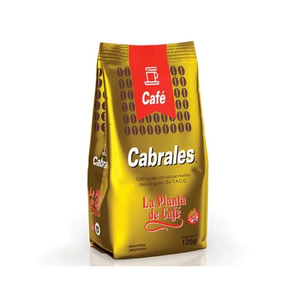 Cabrales Café Torrado con Azúcar - Gluten Free, 125 g / 4.4 oz bolsa