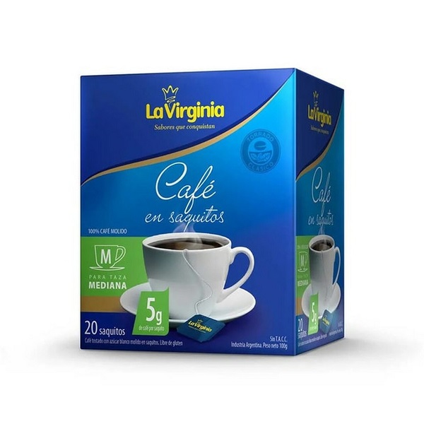 La Virginia Café en Saquitos, Pack de 20