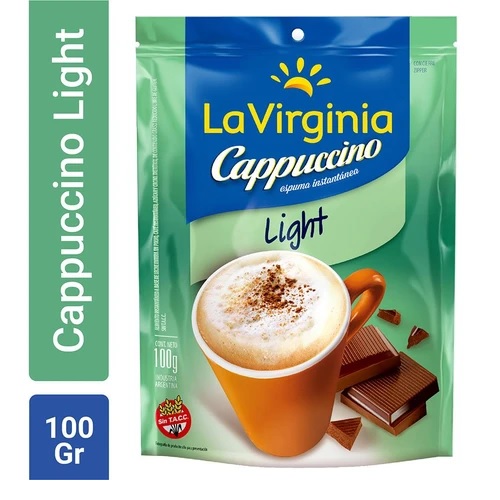 La Virginia Capuccino Light Sin TACC, 100 g / 3,52 oz