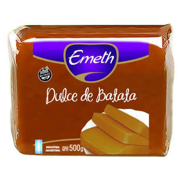 Emeth Dulce de Batata, 500 g / 1.1 lb barra sellada