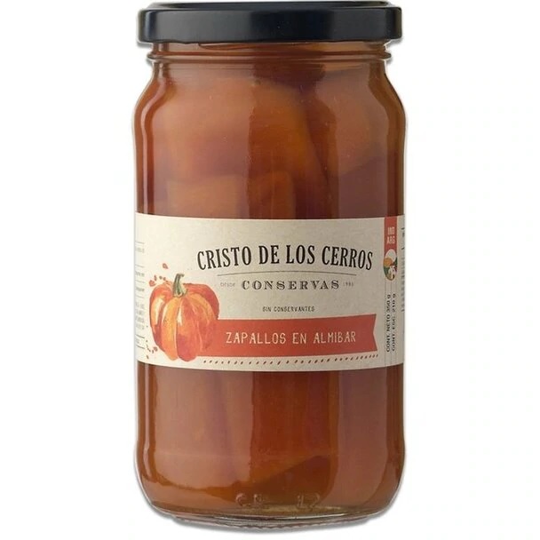 Cristo De Los Cerros Conservas Zapallos en Almíbar, 350 g / 12.34 oz