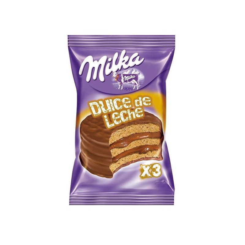 Milka Alfajor Triple relleno con Dulce de Leche, 70 g / 2.46 oz (pack de 6)