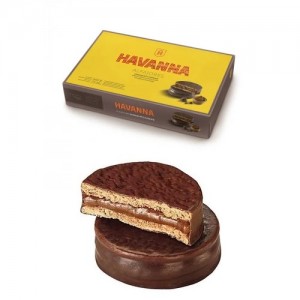 Havanna Alfajor de Chocolate con leche relleno con Dulce de leche 660 g / 23.28 oz (Caja de 12)