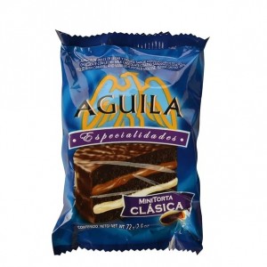 Águila Alfajor Minicake Clásico con Dulce de Leche y Crema, 72 g / 2.5 oz (pack de 6)