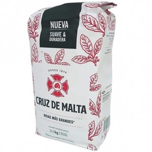 Cruz de Malta Yerba Mate Hojas Mas Grandes (1 kg / 2.2 lb)