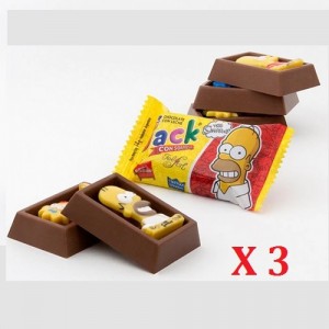 Jack Chocolate con Sorpresa Simpson's. Pack x 3.