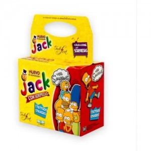 Jack Huevo Chocolate con Sorpresa Simpson's + Tatuajes 14 g / 0.50 oz