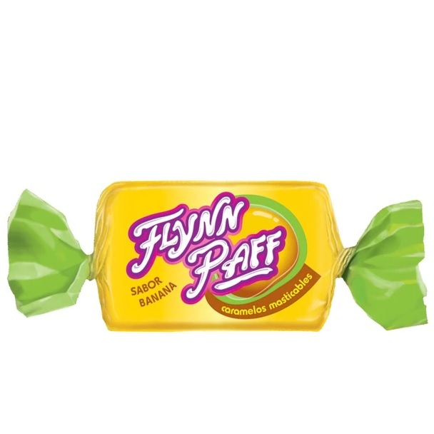 Flynn Paff Caramelos  Masticables Banana, 560 g / 19.75 oz caja