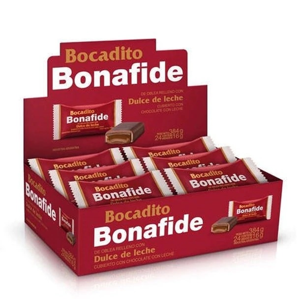 Bonafide Bocadito de Dulce de Leche  (caja de 24)