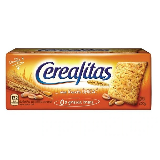Cerealitas Galletitas Integrales, 200 g / 7.1 oz (pack de 3)