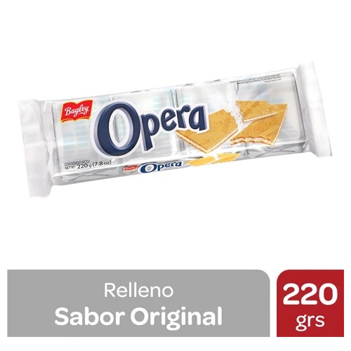  Opera Bagley Galletitas rellenas, 220 g / 7,76 oz (Paquete grande)