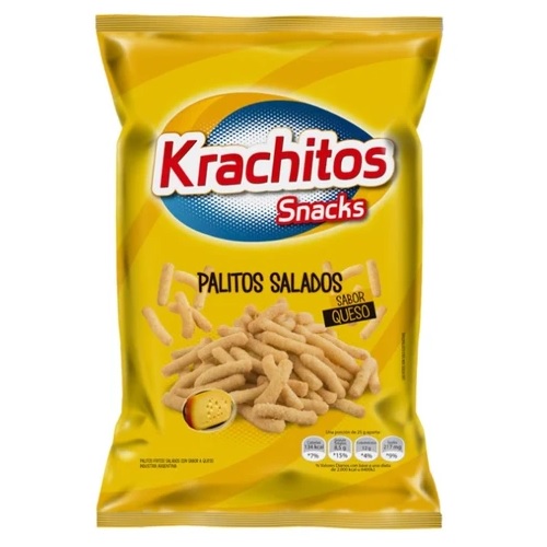 Krachitos Palitos Salados sabor Queso Super Bag, 500 g / 17.6 oz