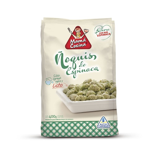 Mama Cocina Plus Premezcla Ñoquis de Espinaca (400 gr).