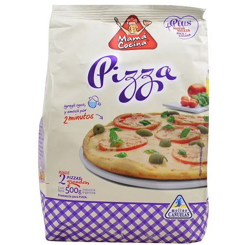 Mama Cocina Plus Harina Premezcla para Pizza, 500 g / 17.63 oz