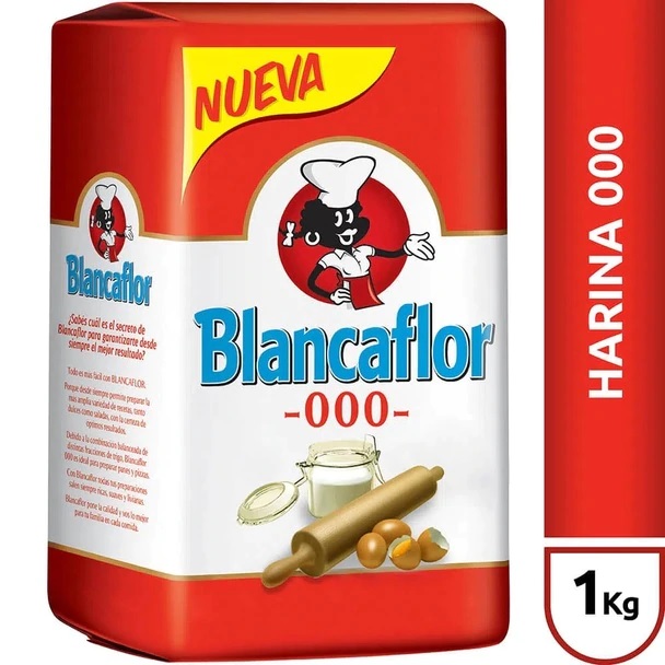 Blancaflor Harina 000, 1 kg / 2.2 lb