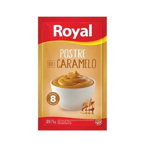 Royal Postre de Dulce de Leche, 8 porciones por pack, 75 g / 2.64 oz