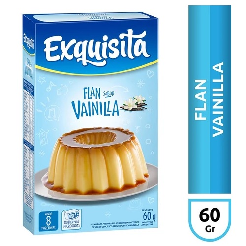 Exquisita Flan sabor Vainilla, 60 g / 2,11 oz
