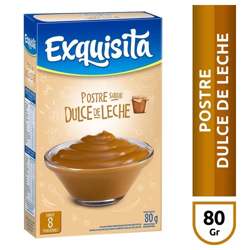 Exquisita Postre sabor Dulce de Leche, 80 g / 2,82 oz