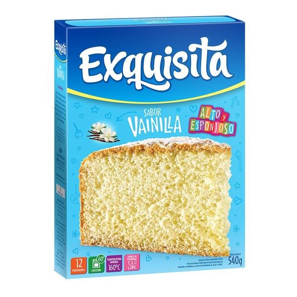 Exquisita Bizcochuelo de Vanilla, 540 g / 19 oz caja