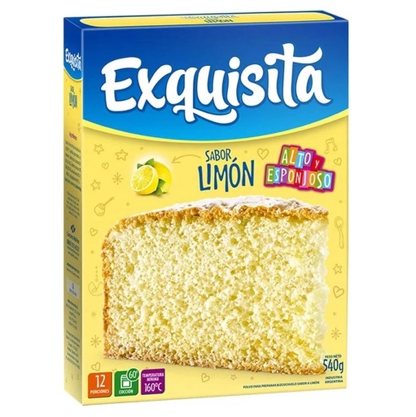 Exquisita Bizcochuelo de Limón, 540 g / 19 oz caja