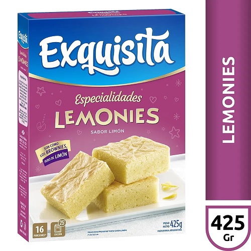 Exquisita Bizcochuelo en Polvo Lemonies, 425 gr