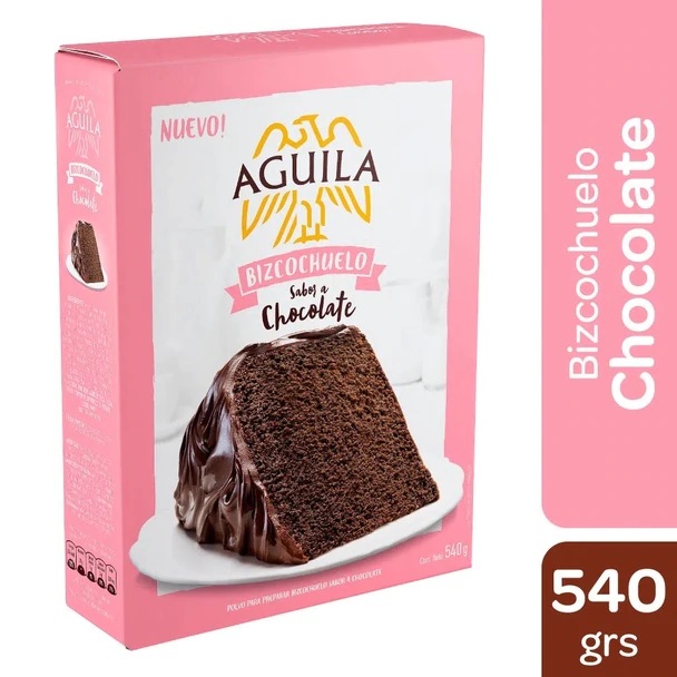 Águila Bizcochuelo Sabor Chocolate, 540 g / 19.04 oz