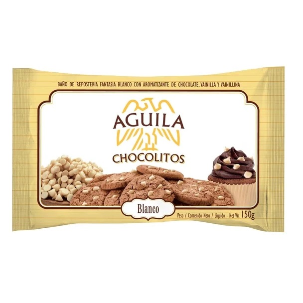 Águila Chocolitos Chips de Chocolate Blanco, 150 g / 5.29 oz