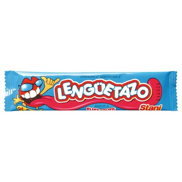 Lengüetazo Caramelo Masticable Largo Tutti-Frutti, 13 g / 0.5 oz (pack de 10)