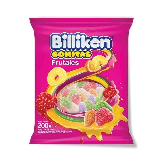 Billiken Gomitas Frutales, 200 g / 7 oz