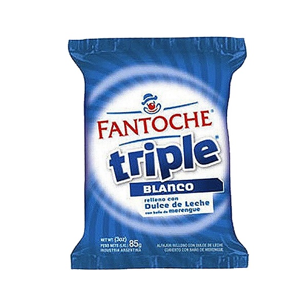Fantoche Alfajor Triple Glaseado con Dulce de Leche Grande, 85 g / 3 oz (pack de 3)