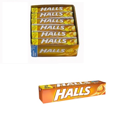 Halls Caramelo de Miel y Limón, 25.2 g / 0.88 oz ea (caja de 12)
