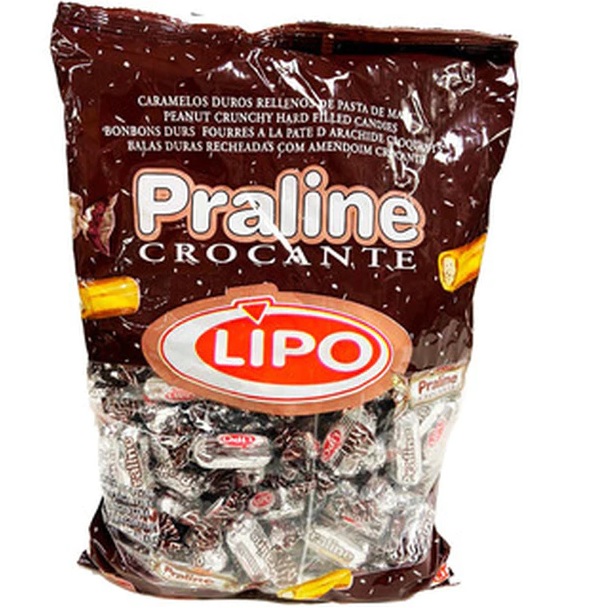 Lipo Praline Crocantes Rellenos Con Pasta De Maní, 907 g / 2 lb bolsa grande