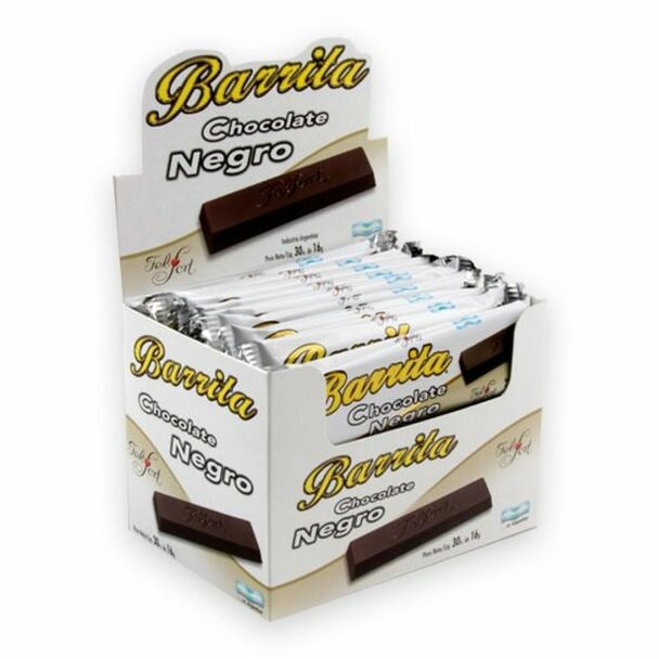 Felfort Barritas de Chocolate Negro Chocolate Ideal para Submarino, 16 g / 0.56 oz (caja de 30 barras)