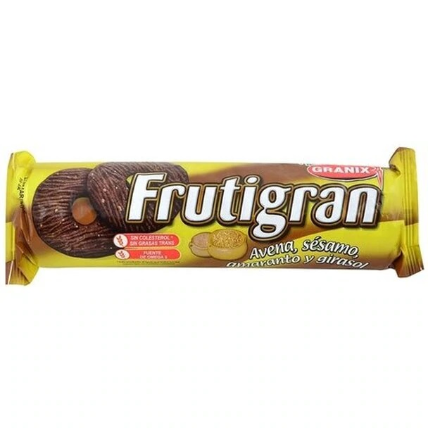 Frutigran Sweet Cookies with Avena Oats, Sésamo Sesame, Amaranto Amarath & Girasol Sunflower Grains, 260 g / 9.17 oz (pack of 3)