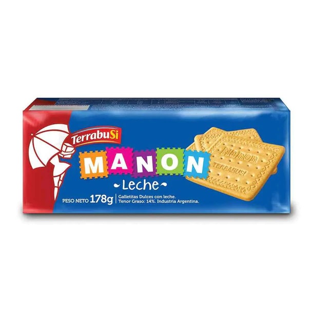 Manón Leche Cookies Sweet Square Cookies with Milk, 178 g / 6.3 oz each (pack of 3)