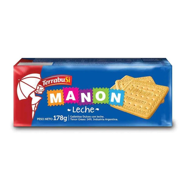 Manón Galletitas con Leche, 178 gr. Box x 40