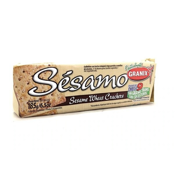 Galletitas Granix Sésamo Sesame Wheat Crackers, 185 g / 6.5 oz (pack of 3)
