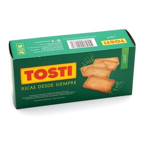 Tosti Galletitas Tostadas Light (140 gr.)  Light Crackers