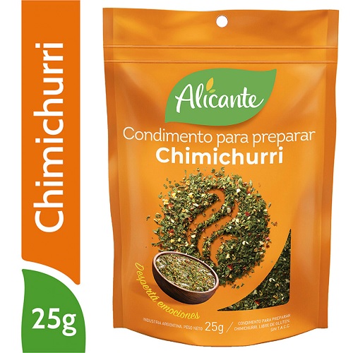 Alicante Condimento para Chimichurri Especias (25 gr). Pack x 3.