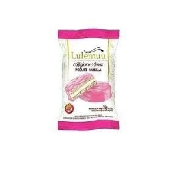 Lulemuu Alfajor de Arroz con Yogurt y Vainilla Rice Alfajor with Yogurt and Vanilla / Pack of 4