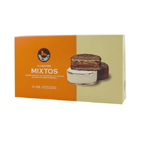 Alfajores Mixtos Balcarce, 624 g  (Caja de 12)