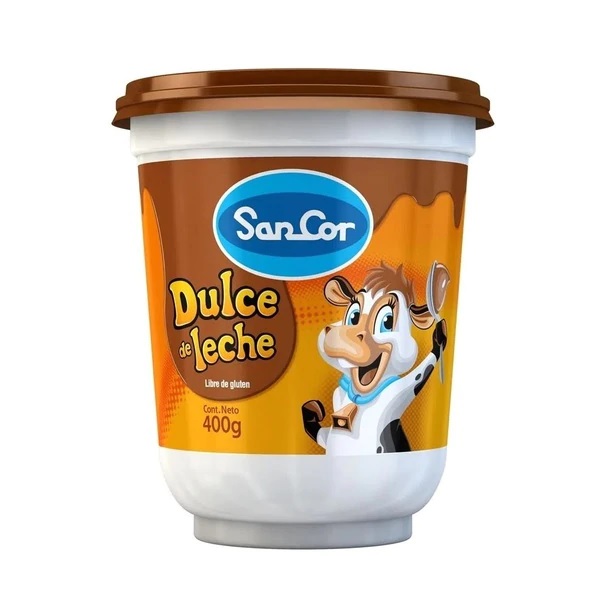 Sancor Classic Creamy Dulce de Leche - Gluten Free, 400 g / 14.1 oz plastic bin